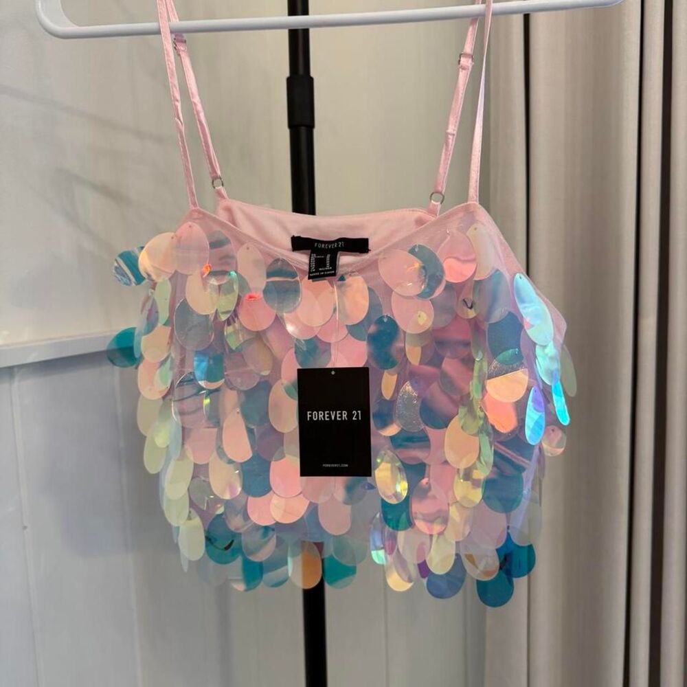 Forever-21 Women's multi Crop-top